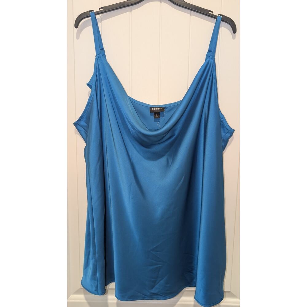 Torrid Blue/Teal Solid Camisole Cami Tank Top Women’s Plus Size 2